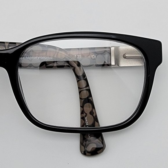 Coach HC6062 Darcy 5261 Black Military Sig C Eyeglasses Frame w/ Case 51-16-135